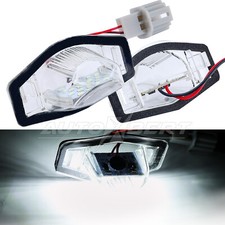 2x For Honda CRV FRV Fit Jazz Odyssey Element WHITE LED License Plate Light Lamp