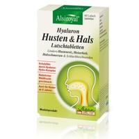 (416,50 Eur/Kg) Alsiroyal Hyaluron Hustenreiz Lutschtabletten Doppelpack 60 St