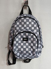 Vans Girls/Women Ranged 2 White/Black Logo Print Mini Backpack VN0A7UFOY28 NWT