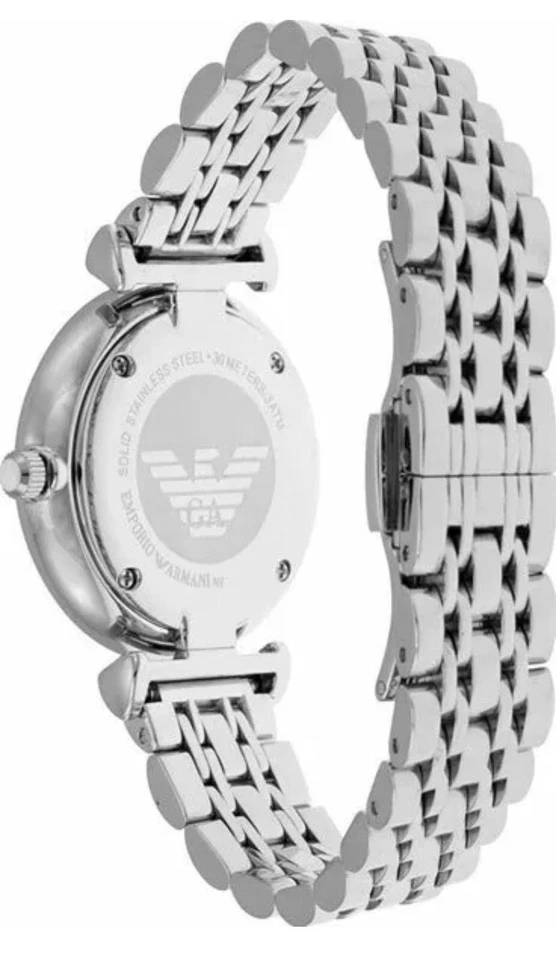 Reloj Emporio Armani nuevo en caja para mujer de acero inoxidable AR1925 ($400 precio de venta sugerido por el fabricante) nuevo auténtico Foto 3 de 4