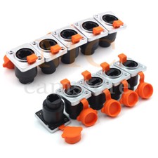 RJ45 Cable Crimp End Pass Through Connectors Cable Joiner Coupler 10 pcs pack