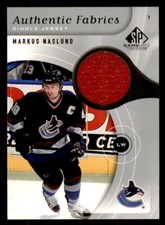 2005-06 SP Game Used Authentic Fabrics #AFMN Markus Naslund Vancouver Canucks