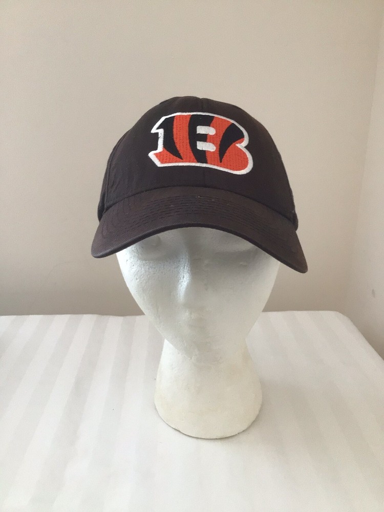 Cincinnati Bengals NFL Team Hat Cap Adjustable Strap Brown Orange Fan Favorite