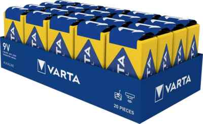 Varta Industrial Pro 4022 9V Block Batterie E-Block Blockbatterie 6LR61 Alkaline