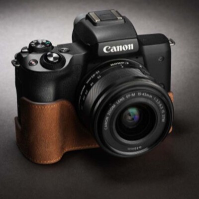 Camera Bag Canon M50 Case Leather Faux Leather Handmade Camera