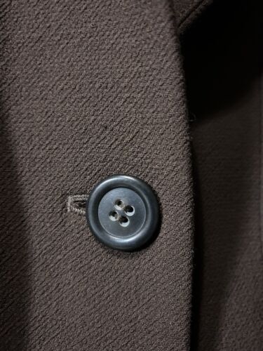 J.Crew classic lady Day Wool Blend 4 Button coat Brown Thinsulate Size 4 - Picture 5 of 11
