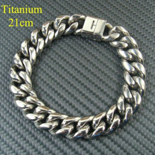Titanium Anti-allergic Bracelet Men's Bracelet, Width - 13.5mm, Length 21cm