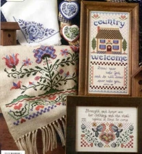 oop cross stitch Jeremiah Junction Chart JL202 Folk Art Welcome