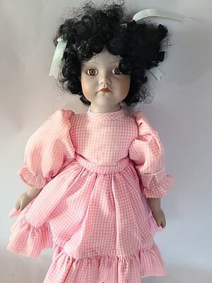 Yeux poupée ancienne 10mm Noir (N°6) black mouth blown eyes for antique doll | UK
