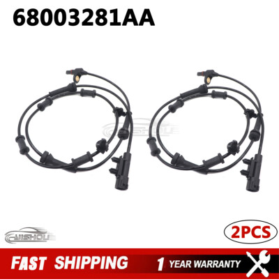 2PC ABS Speed Sensor For 2007-17 Jeep Wrangler 2018 Wrangler JK Front Left Right