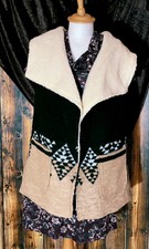Me Jane Waistcoat Women Medium Faux Fur Sleeveless Jacket With Pockets Size M