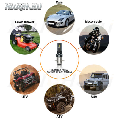 CHUSYYRAY 2x LED Headlight Bulbs H6/BA20D – 6000K – Fits UTV 500/700, HiSun, Massimo, Bennche, Husaberg