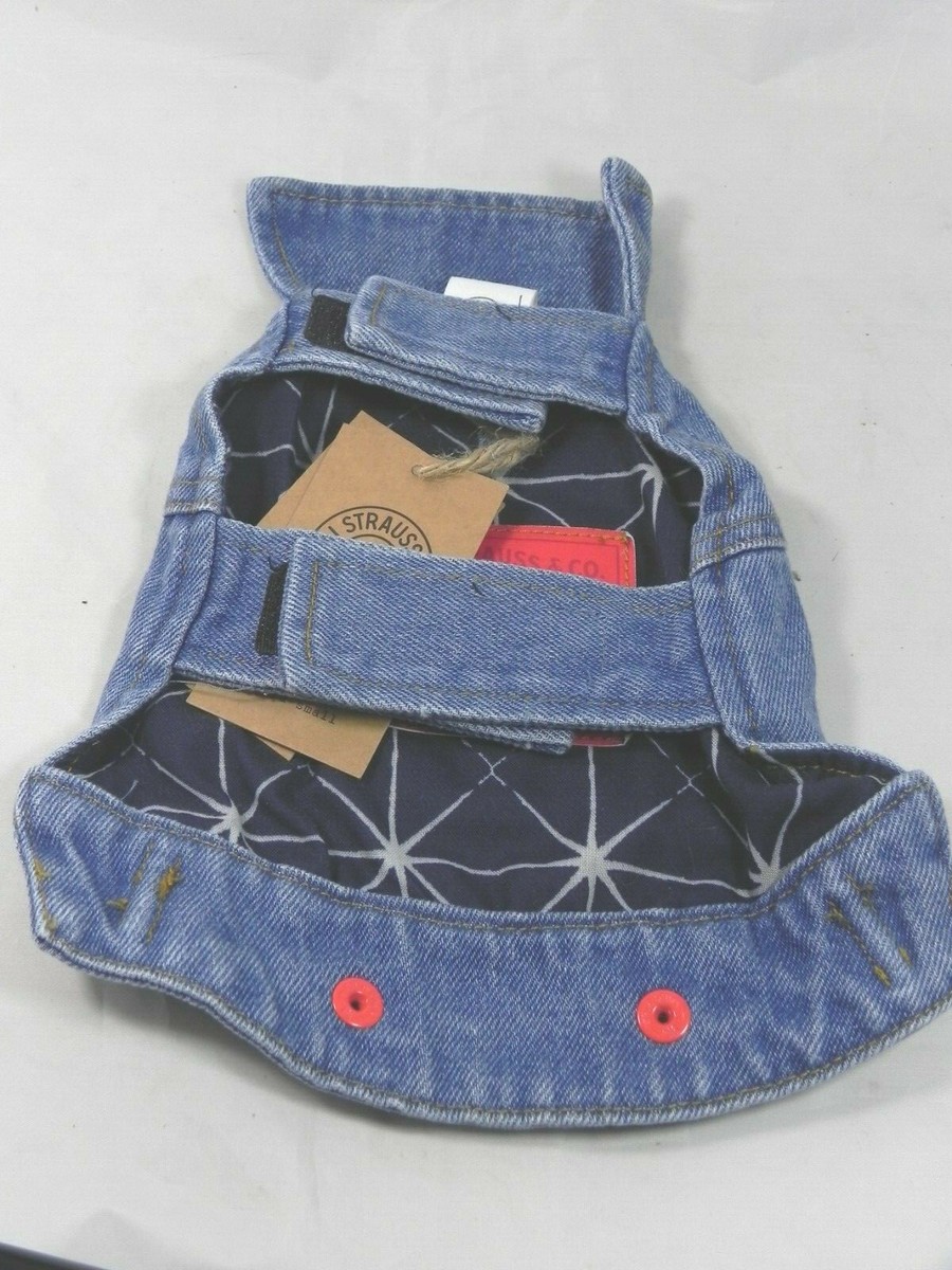 Levi's X Target Dog Pet Blue Denim Trucker Jean Jacket XS Lined
