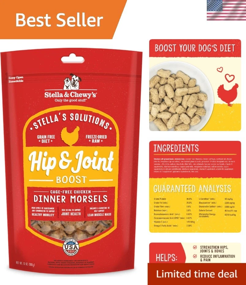 Freeze-Dried Raw Dog Food for Hip & Joint Support - Cage-Free Chicken
