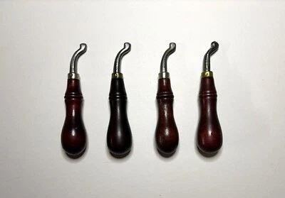 C.S. OSBORNE Lederkanten Rillwerkzeug Kanten Markierwerkzeug Lederhandwerk Holzgriff