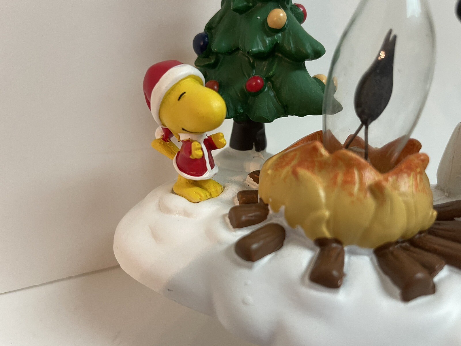 Peanuts Snoopy And Woodstock Flickering Glowing Campfire Christmas Night Light eBay