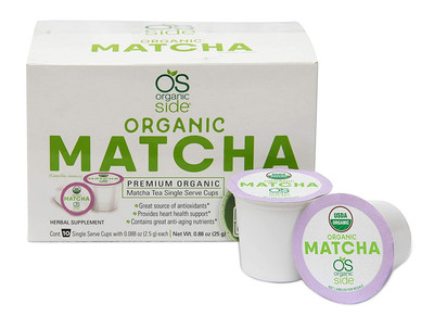Detox Herbal Tea Single Serve Cups Matcha - Contains Anti-Aging Nutrients and An