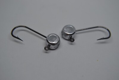 1/16 FREE STYLE / PILL HEAD JIG HEAD #4 BLACK MUSTAD 32570 J  BEND JIG TYING 100