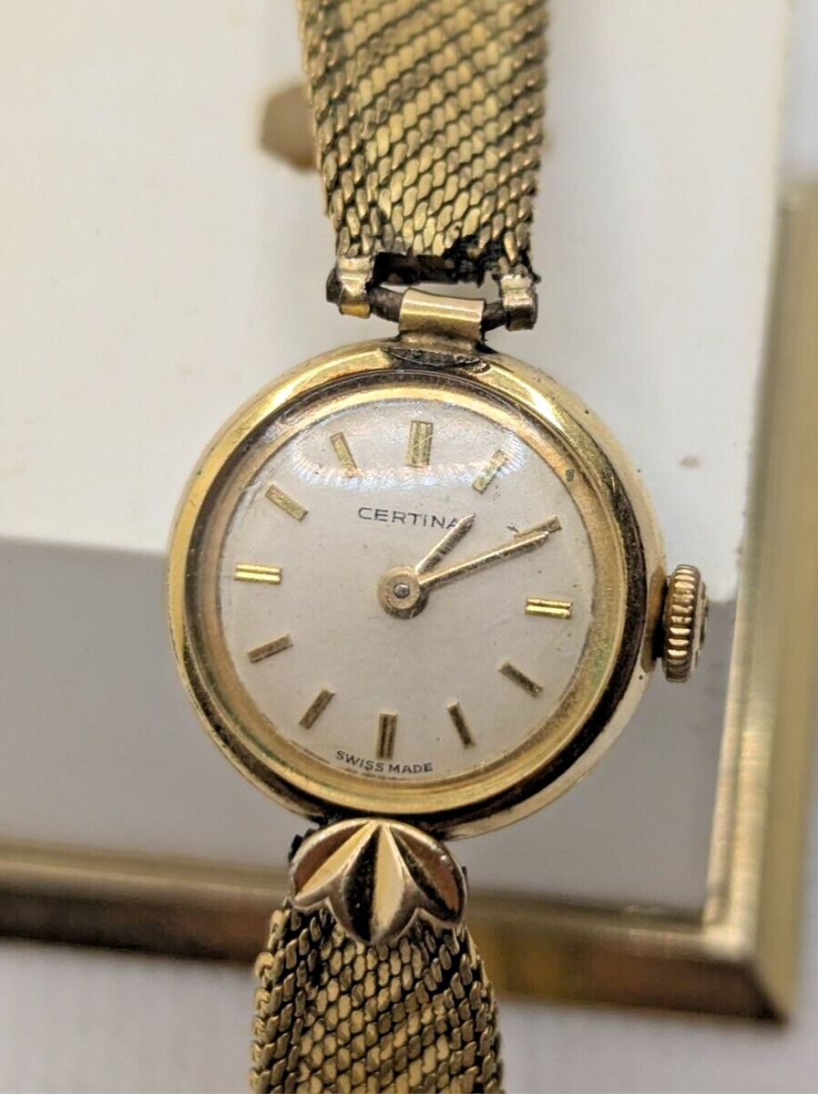 Vintage Certina Ladies Gold Plated Mechanical Watch | eBay