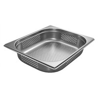 Acmax Gn 1/2 GastronormbehäLter Gn BehäLter Edelstahl 4 Liter Tiefe 65 Mm Geloch
