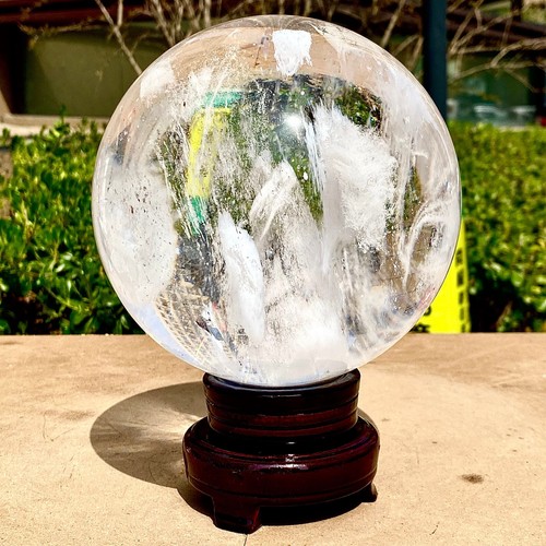 9.75LB Clear melting Quartz sphere Quartz White Crystal ball Healing - 第 1/14 張圖片