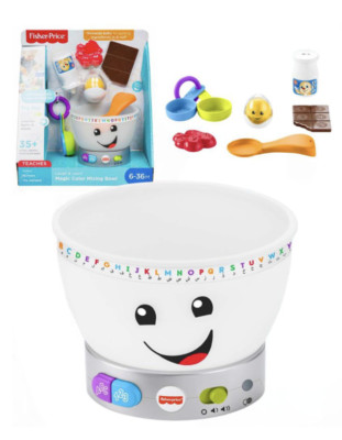 Fisher Price Laugh, Learn & Grow Smart Kitchen Mixing Bowl Toy New With Box