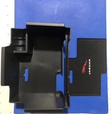 Center Console Tray Box Armrest Storage Box Black For Jaguar F-PACE 2016-2019