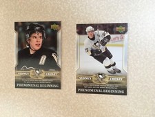 2006 Upper Deck Sidney Crosby Pittsburgh Phenomal Beginning 2 card lot #13,#15