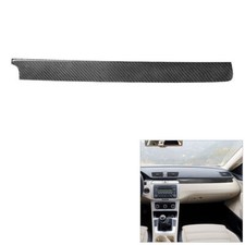 Cubierta de tablero de instrumentos de pasajero de coche de fibra de carbono para Volkswagen Passat 2006-2011