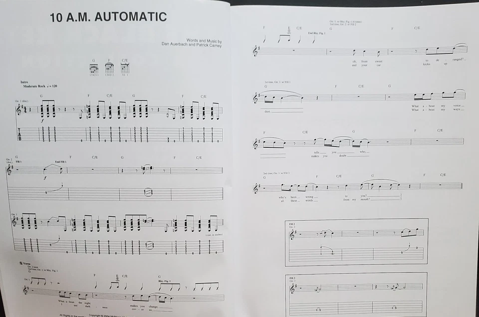 The Black Keys A Collection Guitar Tab Sheet Music Song Book - Image 3 of 4