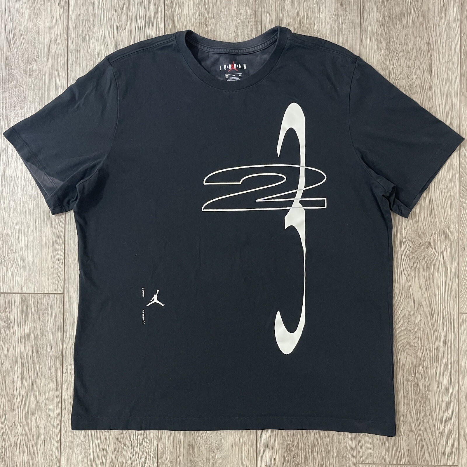 Air Jordan Fly 23 Graphic Mens T Shirt Black Size XLarge CD5632-010 (Stained)