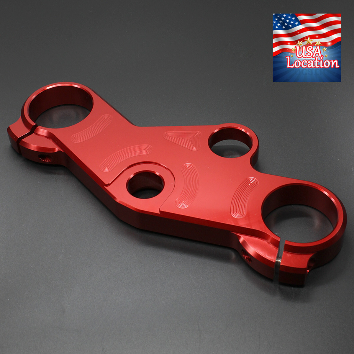 For GSXR750 2001 2002 2003 CNC Upper Triple Clamp Tree Mount Forks