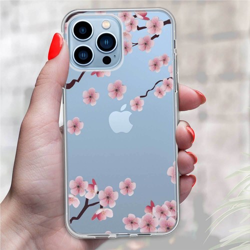 For iPhone 16 Pro Max 15 13 14 12 Pretty Floral Phone Case Silicone Soft Cover - Picture 22 of 48