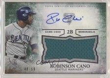 2015 Triple Threads Unity Jumbo Relics Emerald 48/50 Robinson Cano Auto a2v
