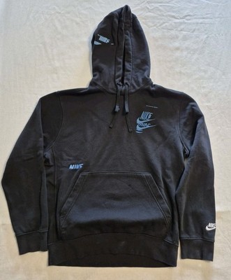 Nike Sportswear NSW Essential+ Black Fleece Pullover Hoodie Sz Small DM6873-010