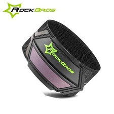 ROCKBROS 2pcs Bicycle Pant Leg Straps,Reflective Adjustable Elastic Ankle Bands