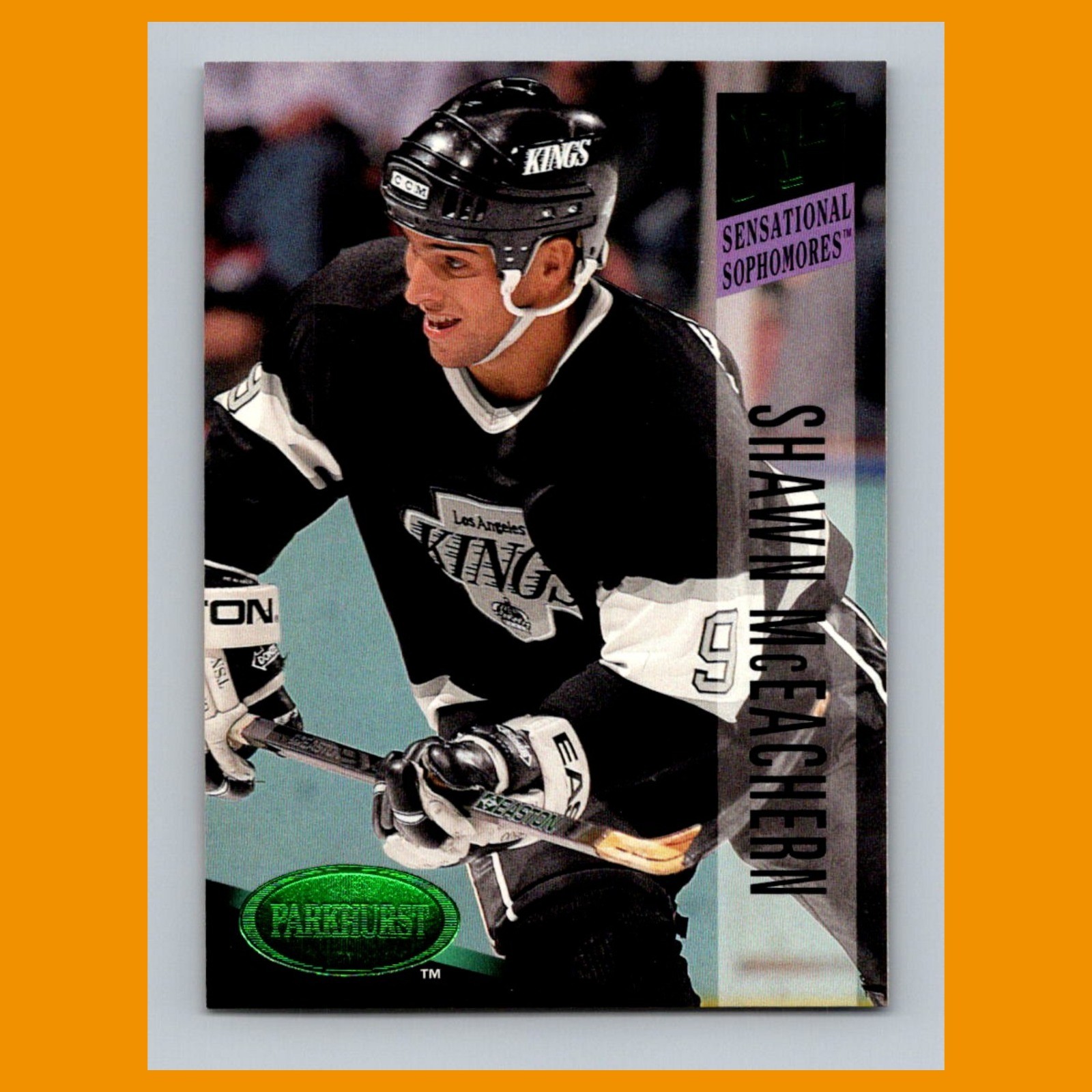 Shawn McEachern #242 1993-94 Parkhurst Emerald Ice Los Angeles Kings Hockey Card