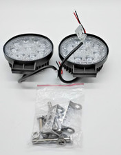 Nilight 15016f-b 4.5 27w Round Led Flood Light Pods Pair Off Road Fog Lights