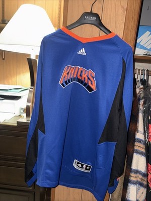 New York Knicks Pullover Warmup Adidas Size Medium Tall