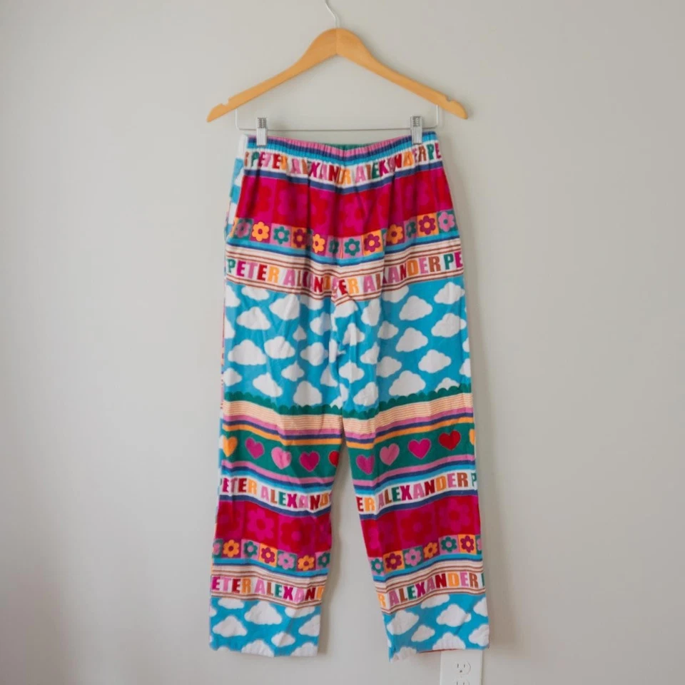Peter Alexander Multicolor Abstracto Colorblock Brillante Divertido Pijama Pantalones Talla S Foto 3 de 4