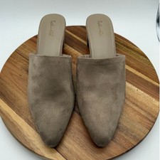Splendid Laylai Women's 11 Tan Pointed Toe Block Heel Mules Slides 1155