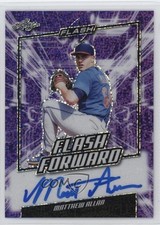 2019 Leaf Flash Flash Forward Purple 13/25 Matthew Allan #MA1 Auto 0s3