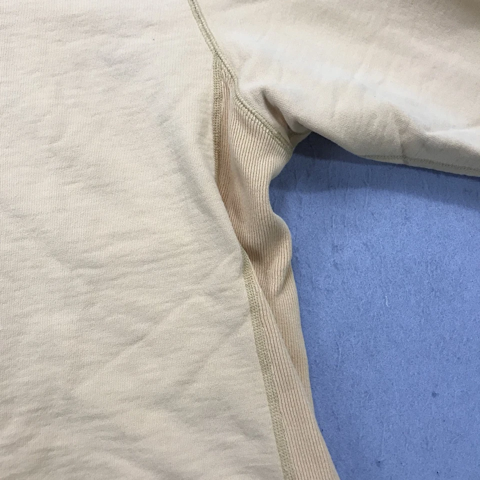 Moletom masculino vintage Iowa Hawkeyes 2XL amarelo algodão tecido pesado anos 90 - Imagem 4 de 4