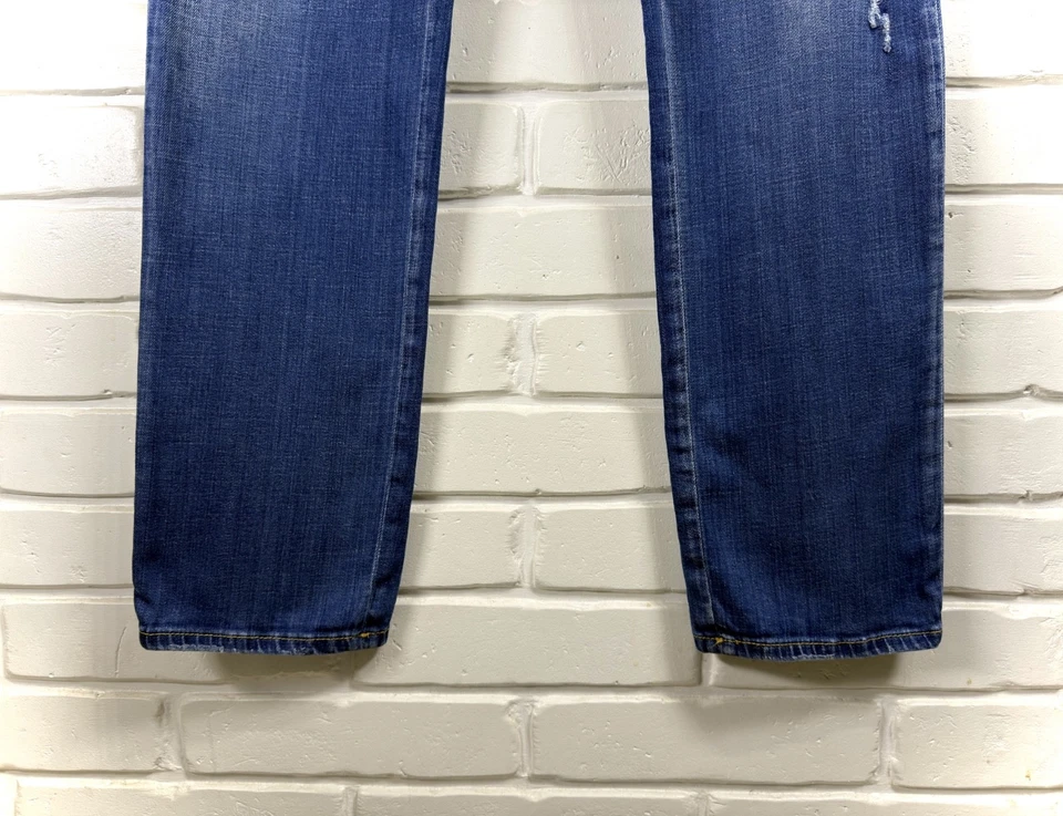 Men's DSQUARED2 Distressed Blue Denim Slim Straight Jeans Italy 52 US 36x34 - Image 4 of 4