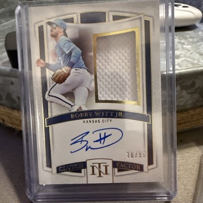 2025 Panini National Treasures Clutch Factor Signatures Bobby Witt Jr CF-BWJ /99