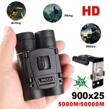 900X25 Portable Hd Zoom 5000M/50000M Binoculars Telescope Powerful Folding Long-