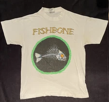 Vintage FISHBONE Authentic Band Concert T shirt L Single Stitch Unique 80s Punk