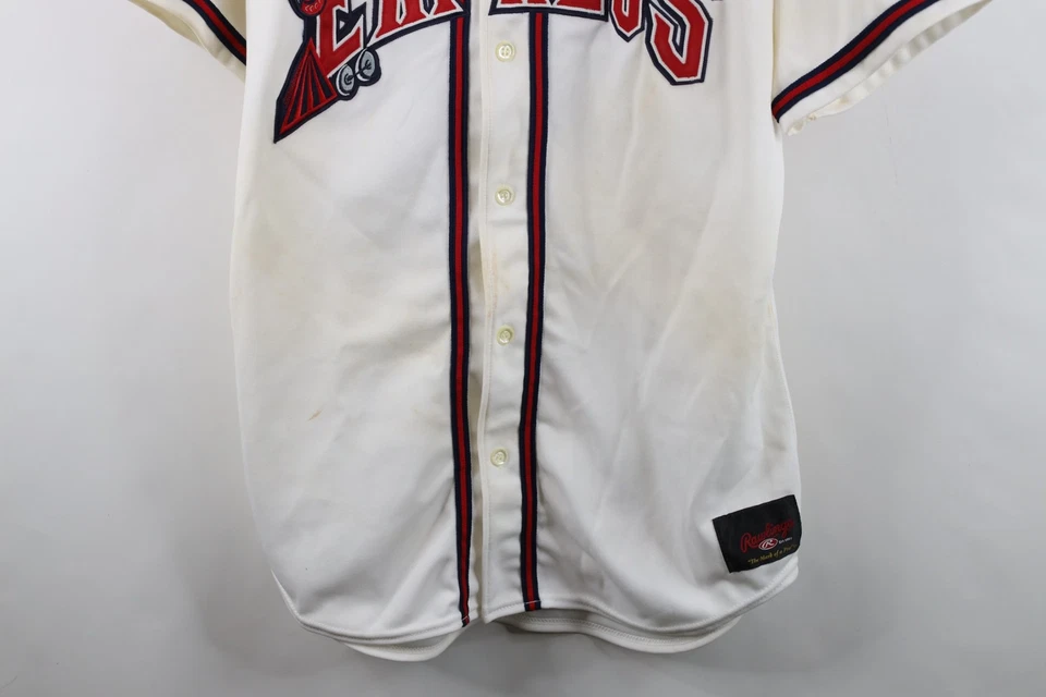 Camiseta deportiva autógrafa 46 usada en juegos de béisbol Rock Express de ligas menores de béisbol redonda 46 Foto 3 de 4