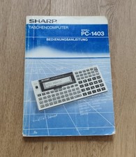 Handbuch zu Sharp PC-1403 Taschencomputer, In DEUTSCH GUTER ZUSTAND