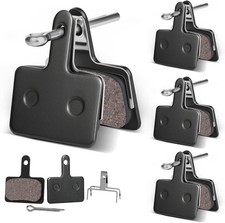 4 Pairs MTB Disc Brake Pads, Resin Semi-Metallic, Quiet w/ Install Kit, E-Bike